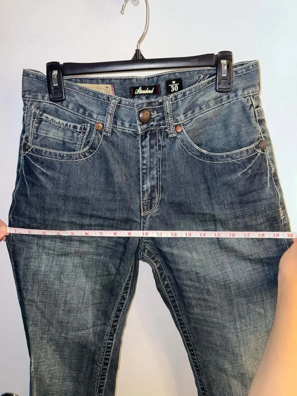 Marc Ecko Standard Fit Embroidered Wing Jeans Size 30